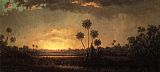 Martin Johnson Heade Canvas Paintings - Sunrise, Florida
